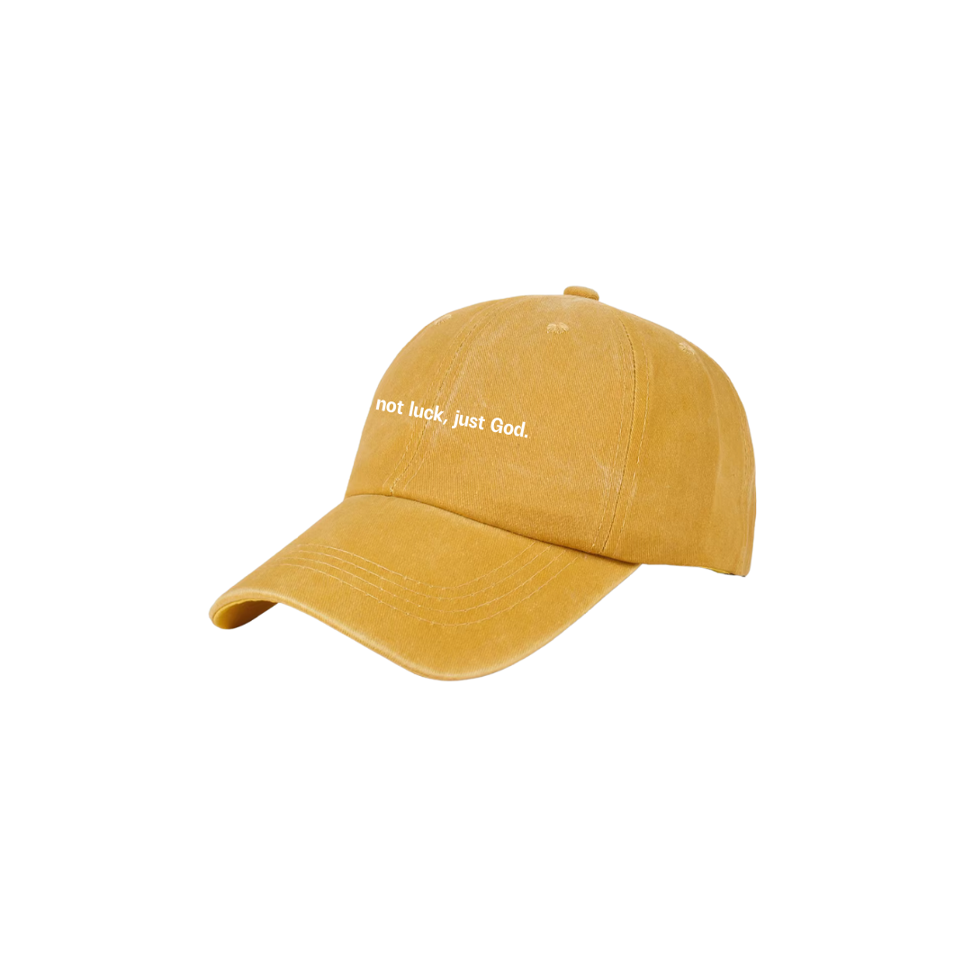 "not luck, just God" cap