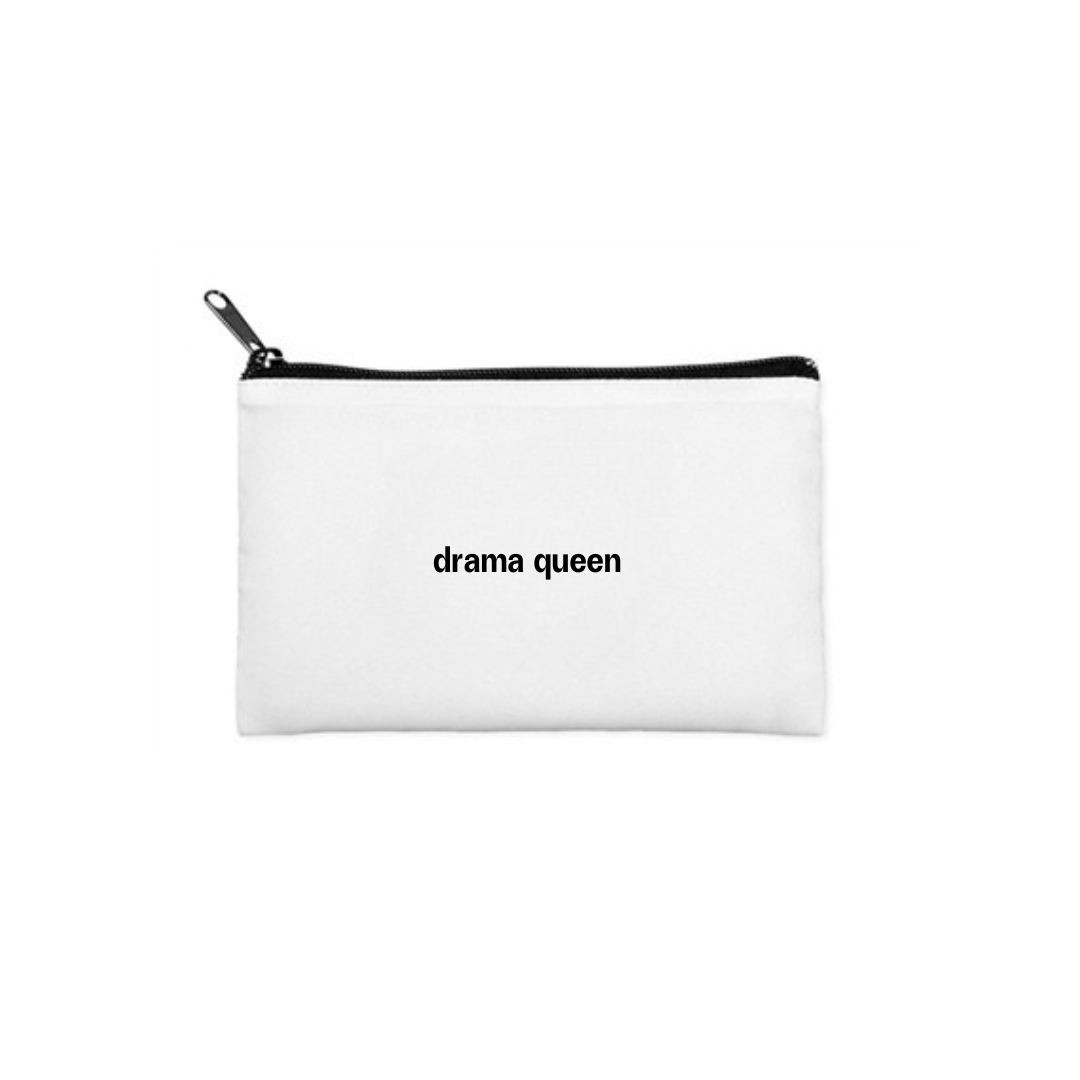 "drama queen" pouch