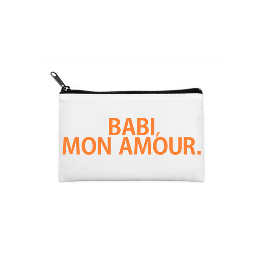 "babi, mon amour" pouch