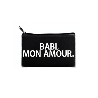 "babi, mon amour" pouch