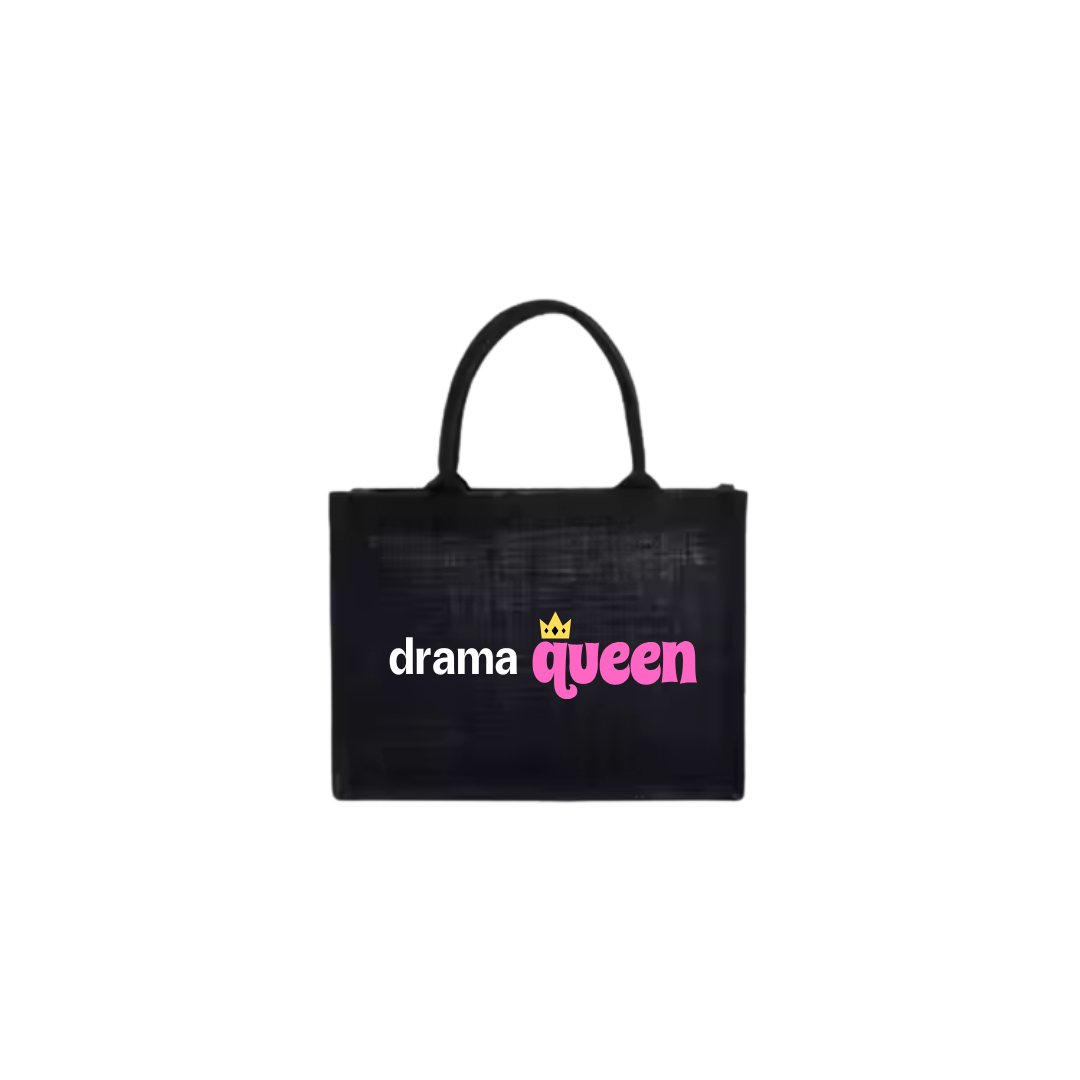 "drama queen" beach bag