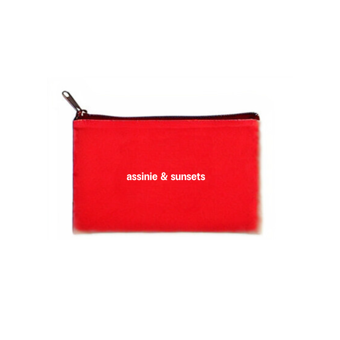 "assinie & sunsets" pouch