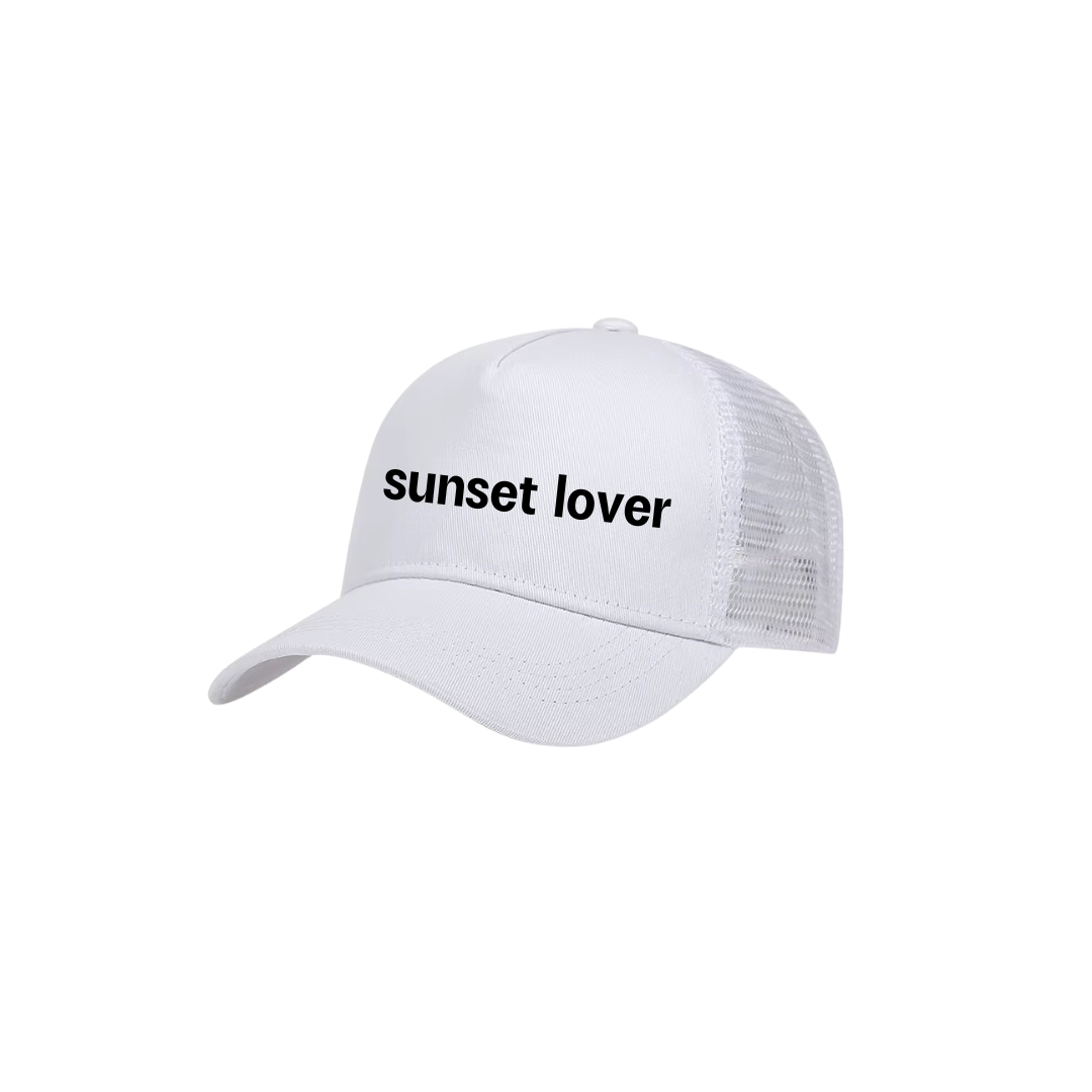 "sunset lover" mesh cap