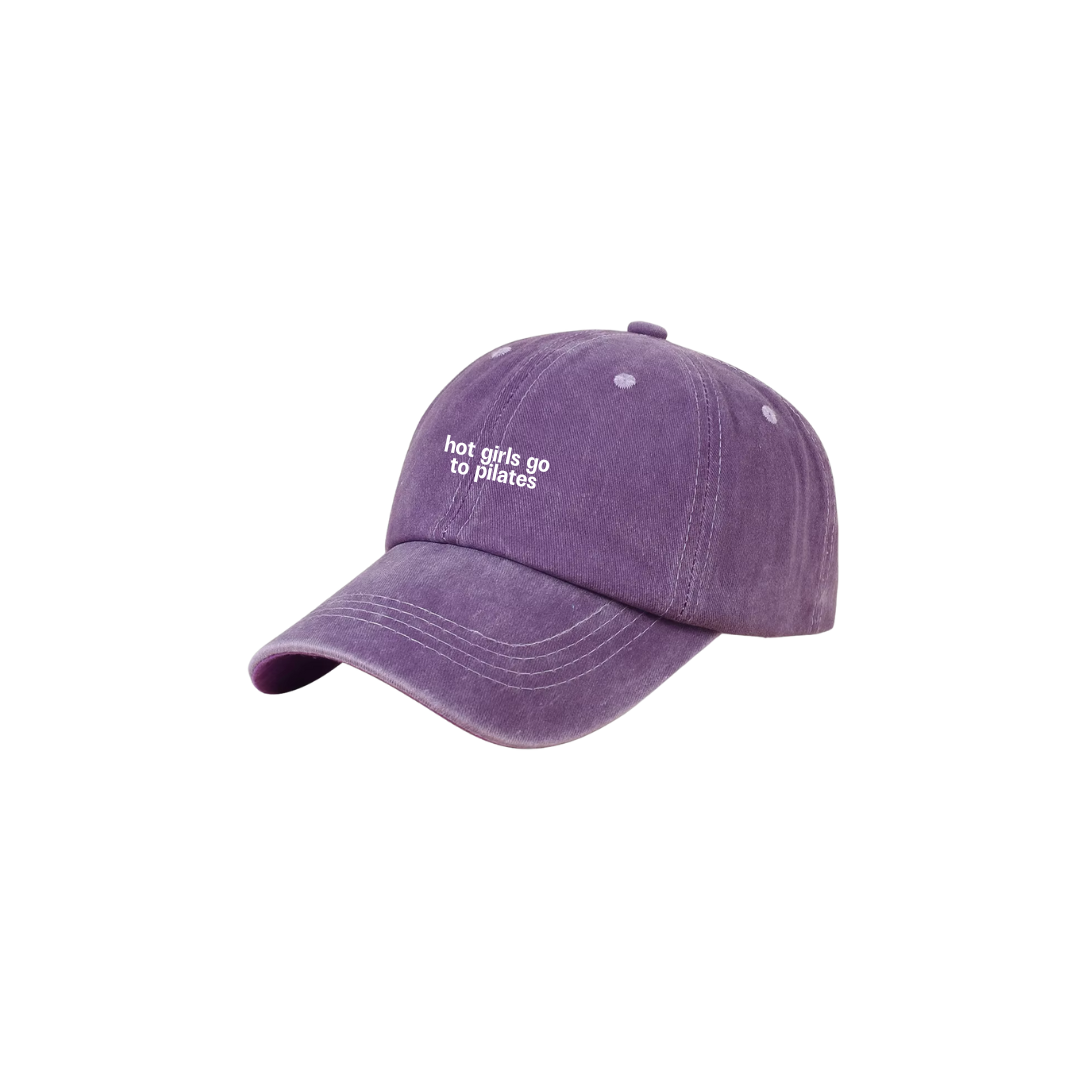 "hot girls go to pilates" cap