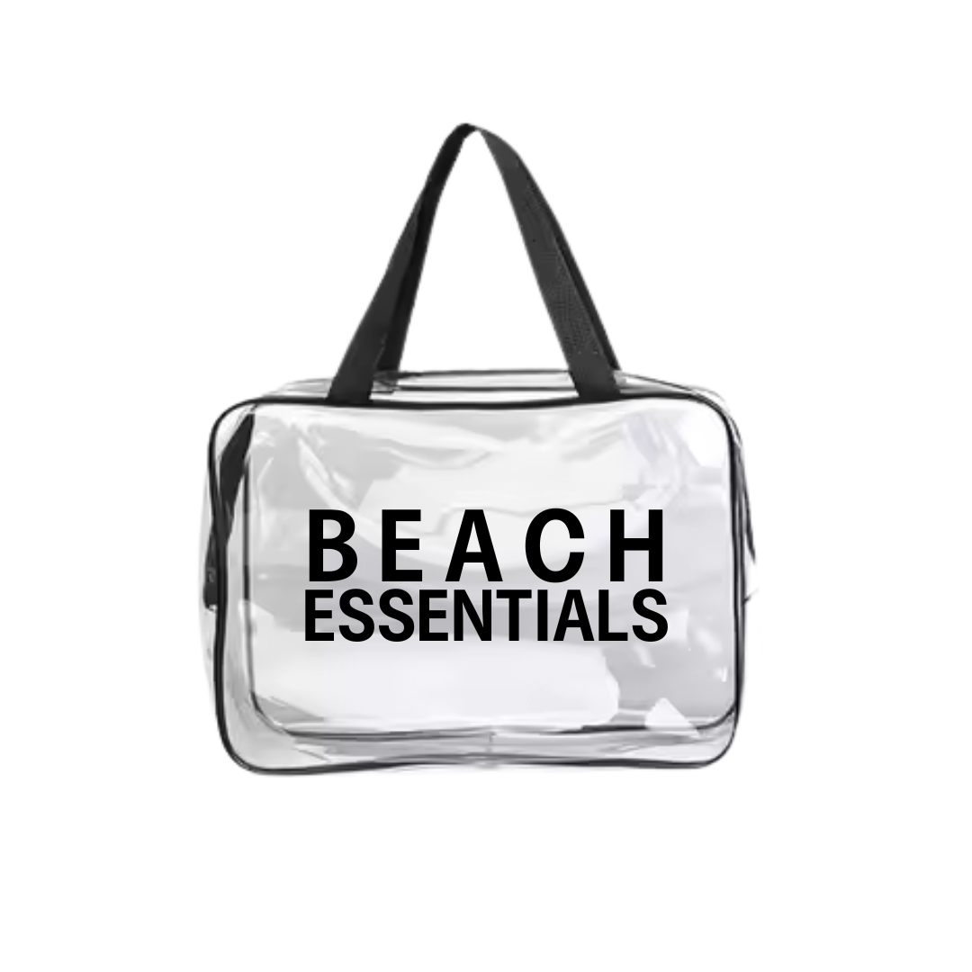 "black beach essentials" beach pouch