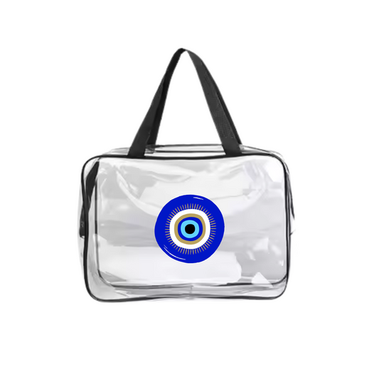 "evil eye" beach pouch