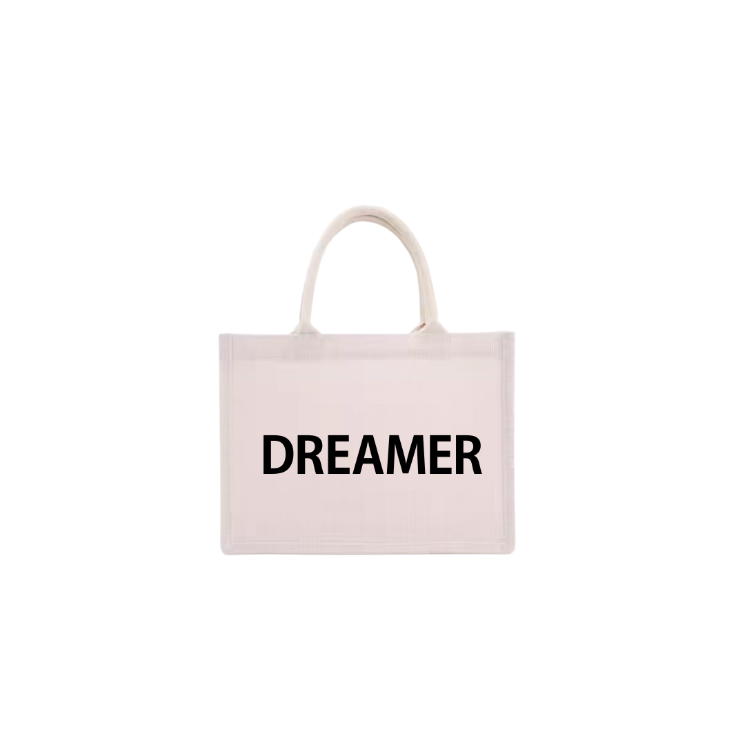 "dreamer" beach bag