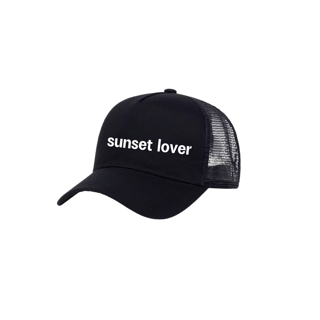 "sunset lover" mesh cap