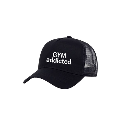 "gym addicted" mesh cap