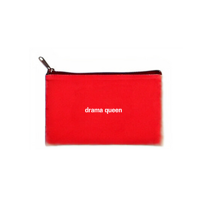 "drama queen" pouch